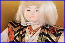 Handmade Japanese Dolls Renshishi Ningyo Vintage Genuine Made In Japan Kabuki