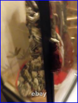Handmade Japanese Geisha Porcelain Doll In Display Box Vintage Asian Art