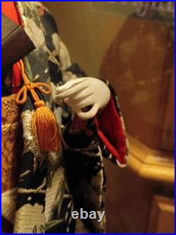 Handmade Japanese Geisha Porcelain Doll In Display Box Vintage Asian Art