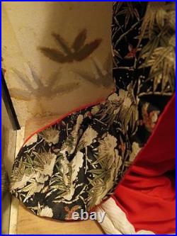 Handmade Japanese Geisha Porcelain Doll In Display Box Vintage Asian Art