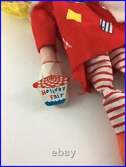 Holiday Fair #D2 Raggedy 14 Doll Wall Hanger Hedaya & Co Vintage Japan w TAGS