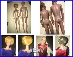 Huge Vintage Lot 1960s Barbie & Ken Dolls, Case, Clothes From Japan A must See