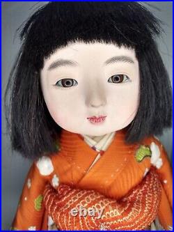 Ichimatsu Doll Early Showa Masterpiece Antique Vintage Japanese Doll Kimono