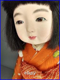 Ichimatsu Doll Early Showa Masterpiece Antique Vintage Japanese Doll Kimono