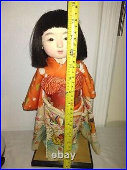 Ichimatsu Doll Early Showa Masterpiece Antique Vintage Japanese Doll Kimono
