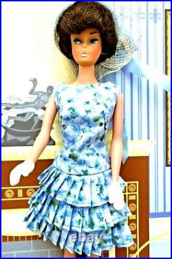 Incredible Vintage Brunette Bubblecut Barbie withMarked Brunette Orig Japan Box