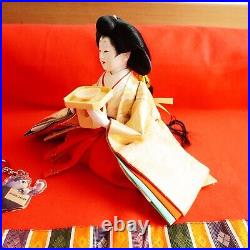 Japan Hina doll Hinamatsuri Kimono Three court ladies Set No Box vintage