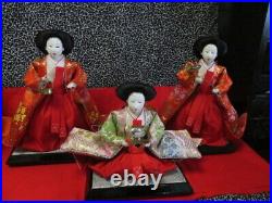 Japanes Hina Doll Vintage Hidetsu Seven Tier Three Official Maidens Japan Used