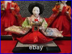 Japanes Hina Doll Vintage Hidetsu Seven Tier Three Official Maidens Japan Used