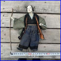 Japanese Antique Edo Period Takeda Doll With Spear-Held Warrior Ichimatsu Japanese Antique Edo Period Takeda Doll With Spear-Held Warrior Ichimatsu