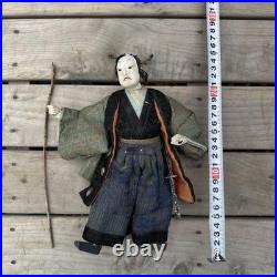 Japanese Antique Edo Period Takeda Doll With Spear-Held Warrior Ichimatsu Japanese Antique Edo Period Takeda Doll With Spear-Held Warrior Ichimatsu