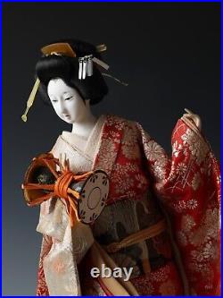 Japanese Beautiful Vintage GEISHA Doll -The Hand Percussion- Classic Style Japanese Beautiful Vintage GEISHA Doll -The Hand Percussion- Classic Style