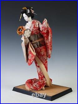 Japanese Beautiful Vintage GEISHA Doll -The Hand Percussion- Classic Style Japanese Beautiful Vintage GEISHA Doll -The Hand Percussion- Classic Style