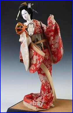 Japanese Beautiful Vintage GEISHA Doll -The Hand Percussion- Classic Style Japanese Beautiful Vintage GEISHA Doll -The Hand Percussion- Classic Style