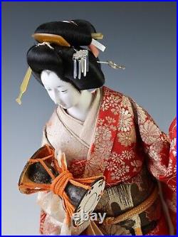 Japanese Beautiful Vintage GEISHA Doll -The Hand Percussion- Classic Style Japanese Beautiful Vintage GEISHA Doll -The Hand Percussion- Classic Style
