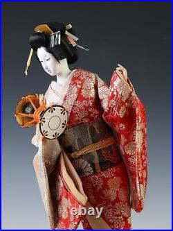 Japanese Beautiful Vintage GEISHA Doll -The Hand Percussion- Classic Style Japanese Beautiful Vintage GEISHA Doll -The Hand Percussion- Classic Style