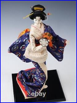 Japanese Beautiful Vintage Geisha Doll -Traditional Percussion Style