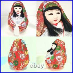 Japanese Daruma Hina Dolls Handcraft Traditional Marriage Kyoto WithShow Case