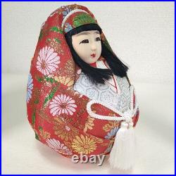 Japanese Daruma Hina Dolls Handcraft Traditional Marriage Kyoto WithShow Case