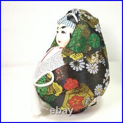 Japanese Daruma Hina Dolls Handcraft Traditional Marriage Kyoto WithShow Case