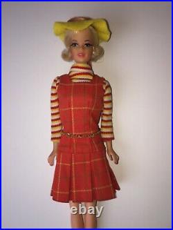 Japanese Exclusive Barbie 1960 MOD RARE VINTAGE PLAID DRESS +ACCESSORIES NO DOLL