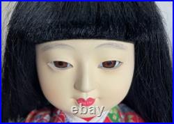 Japanese Ichimatsu Doll by Yamazaki 16 Kimono Girl on Stand Vintage Japan Japanese Ichimatsu Doll by Yamazaki 16 Kimono Girl on Stand Vintage Japan
