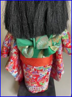 Japanese Ichimatsu Doll by Yamazaki 16 Kimono Girl on Stand Vintage Japan Japanese Ichimatsu Doll by Yamazaki 16 Kimono Girl on Stand Vintage Japan