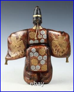 Japanese Old Vintage Noh Dancer Metal Figure -Okina- Tsushima