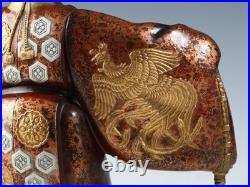 Japanese Old Vintage Noh Dancer Metal Figure -Okina- Tsushima