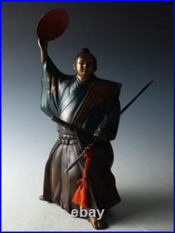 Japanese Old Vintage Samurai Metal Figure -GREAT SAMURAI Mori Tahei