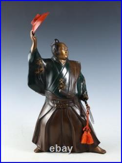 Japanese Old Vintage Samurai Metal Figure -GREAT SAMURAI Mori Tahei