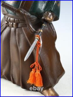 Japanese Old Vintage Samurai Metal Figure -GREAT SAMURAI Mori Tahei