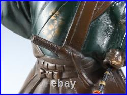 Japanese Old Vintage Samurai Metal Figure -GREAT SAMURAI Mori Tahei