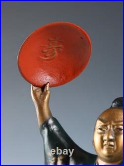 Japanese Old Vintage Samurai Metal Figure -GREAT SAMURAI Mori Tahei