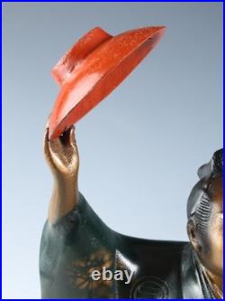 Japanese Old Vintage Samurai Metal Figure -GREAT SAMURAI Mori Tahei