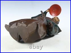 Japanese Old Vintage Samurai Metal Figure -GREAT SAMURAI Mori Tahei