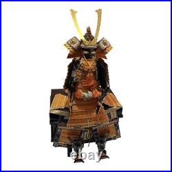 Japanese Samurai Armor Kyugetsu Yoroi Doll Set with Kabuto Ningyo Japan Vintage