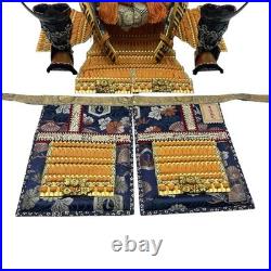 Japanese Samurai Armor Kyugetsu Yoroi Doll Set with Kabuto Ningyo Japan Vintage