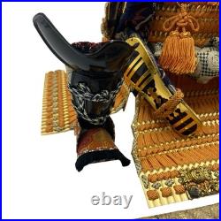 Japanese Samurai Armor Kyugetsu Yoroi Doll Set with Kabuto Ningyo Japan Vintage