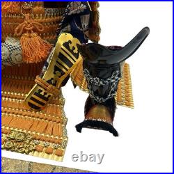 Japanese Samurai Armor Kyugetsu Yoroi Doll Set with Kabuto Ningyo Japan Vintage