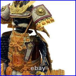 Japanese Samurai Armor Kyugetsu Yoroi Doll Set with Kabuto Ningyo Japan Vintage