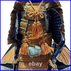 Japanese Samurai Armor Kyugetsu Yoroi Doll Set with Kabuto Ningyo Japan Vintage