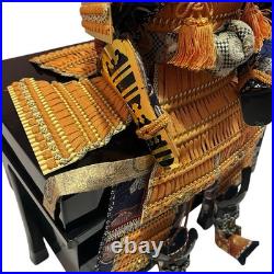 Japanese Samurai Armor Kyugetsu Yoroi Doll Set with Kabuto Ningyo Japan Vintage