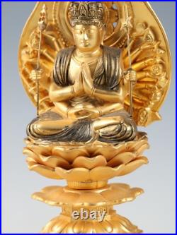 Japanese Vintage Buddhism -Senju Kannon Bodhisattva- High Quality Iron Figure