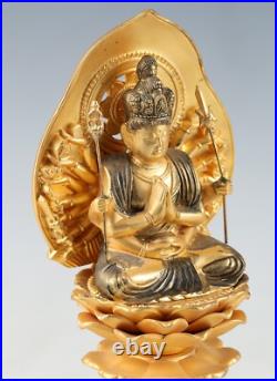 Japanese Vintage Buddhism -Senju Kannon Bodhisattva- High Quality Iron Figure