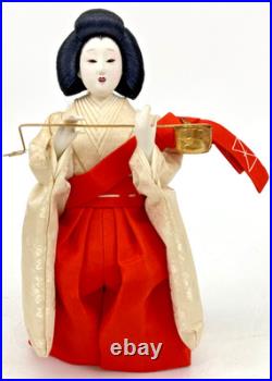 Japanese Vintage Dolls Set Three Court Ladies Hinamatsuri