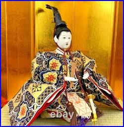 Japanese Vintage Hina Dolls Emperor Empress Artisan Craft Tradition History Cult