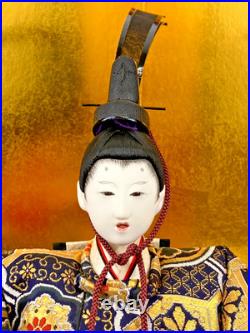 Japanese Vintage Hina Dolls Emperor Empress Artisan Craft Tradition History Cult