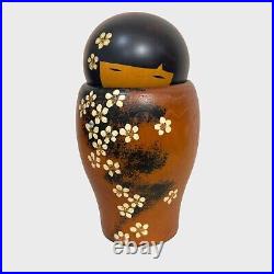 Japanese Vintage Kokeshi Doll Spring Girl by Usaboro