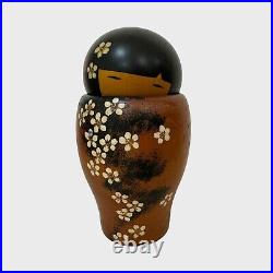 Japanese Vintage Kokeshi Doll Spring Girl by Usaboro